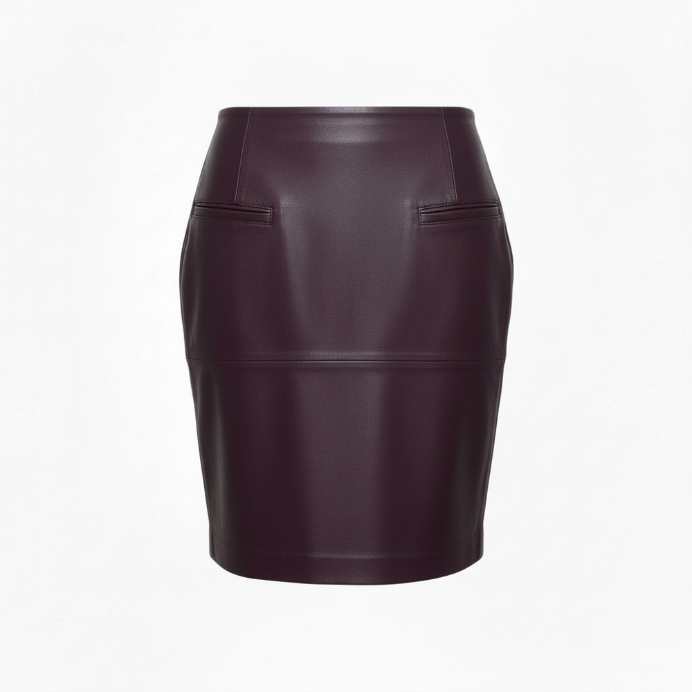 DKNY Deep Purple Pencil Skirt Size 16